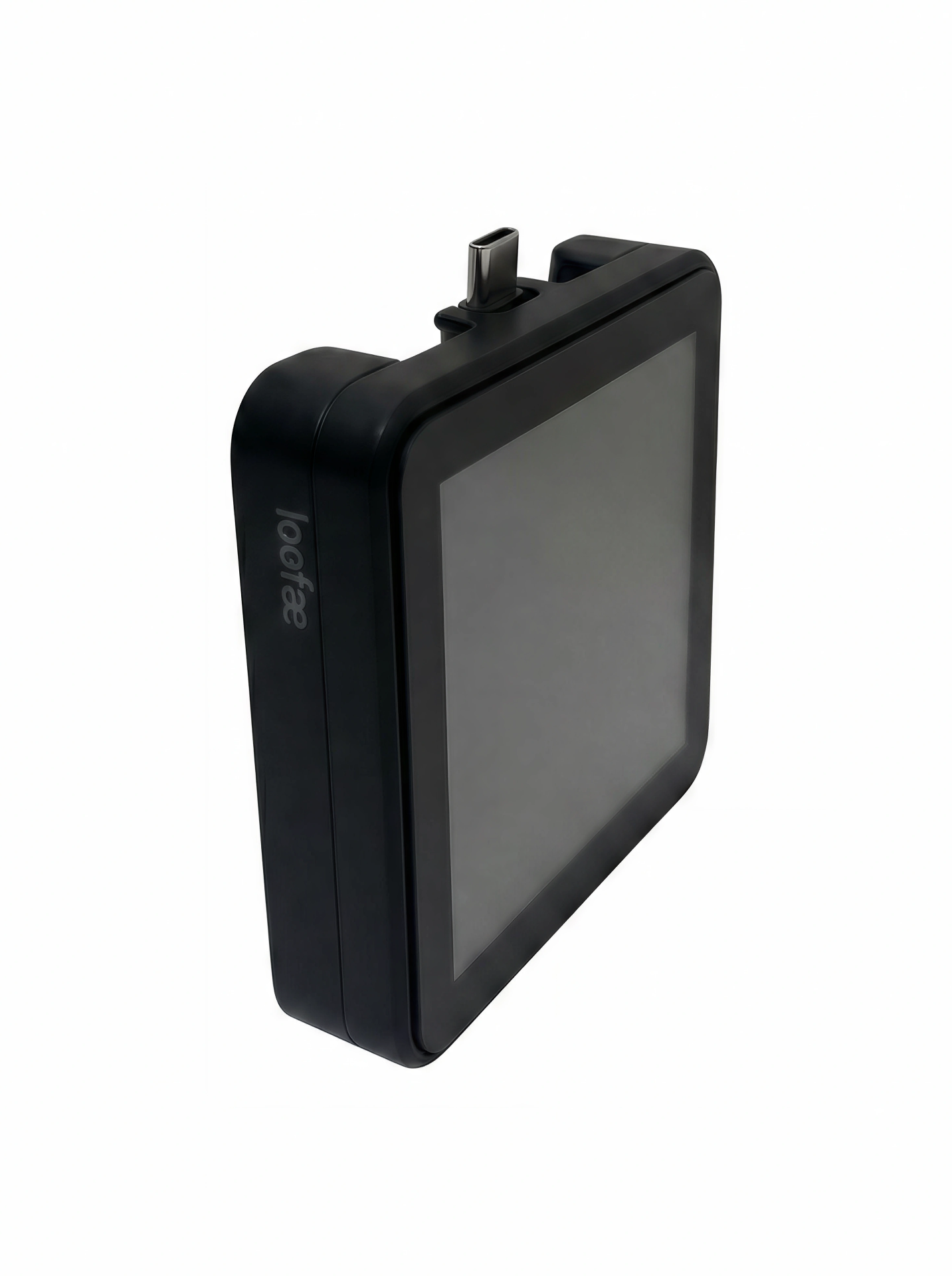 LockPower Infinity angled front view showing display and USB-C connector