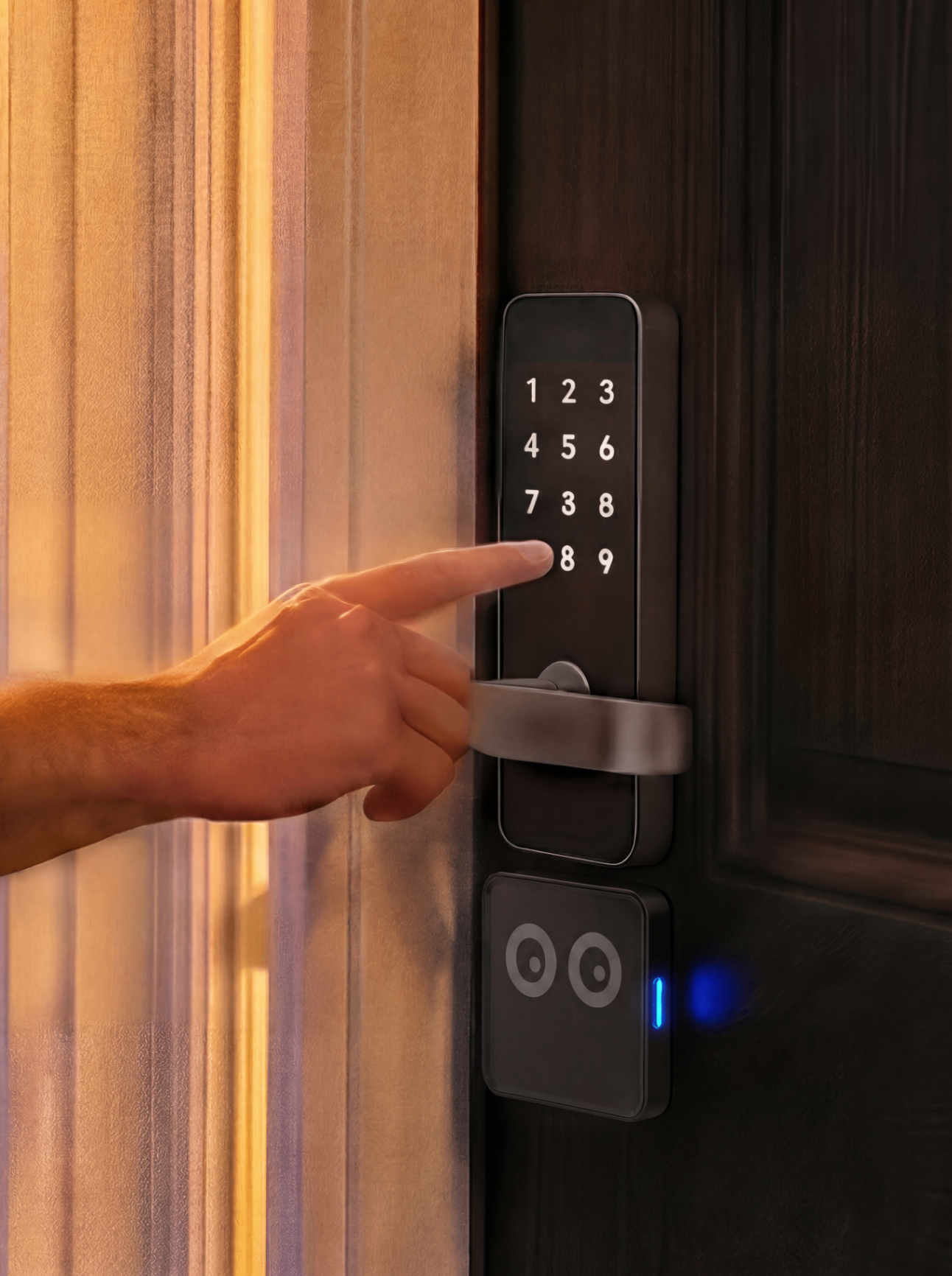 Using a smart lock with LockPower Infinity installed beneath it
